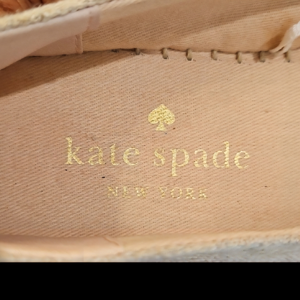 Kate Spade New York Gardenia Espadrilles Slip On Black Women's Size 5B - Picture 7 of 10